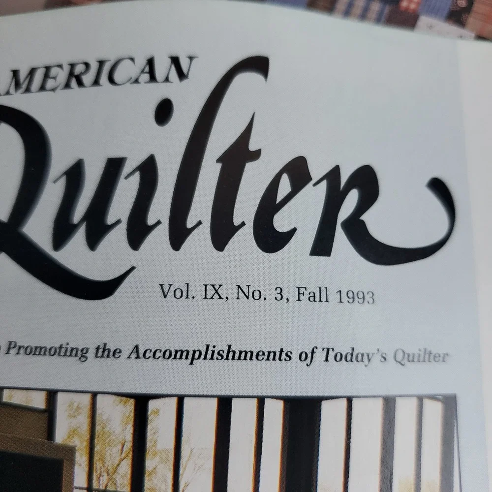 American Quilter Vintage 1990's Magazine lot of 9 with patterns
